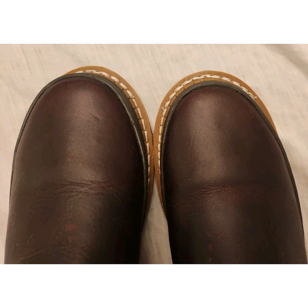 Georgia Giant Romeo Boots Mens 10 M GR262 Brown Leather Chelsea Chore Steel Toe - Picture 5 of 11